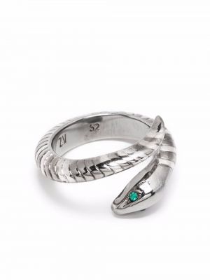 Prsten s hadím vzorem Zadig&voltaire stříbrný