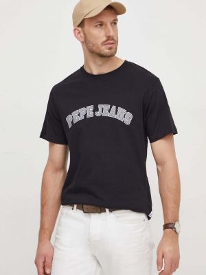 Bavlněné tričko s potiskem Pepe Jeans