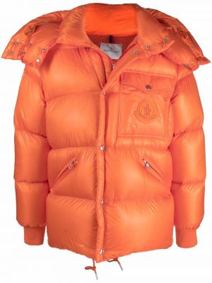 Lang jakke Moncler oransje