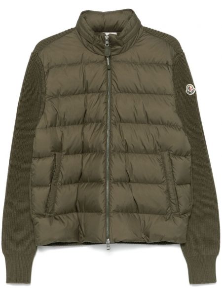 Jakke med lynlås Moncler grøn