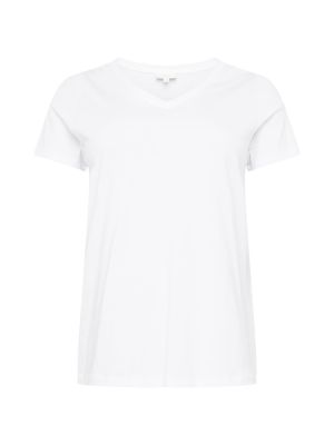 Тениска Only Carmakoma бяло
