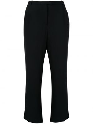 Ravne hlače Hermès črna