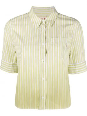 Риза с градиентным принтом Marni жълто