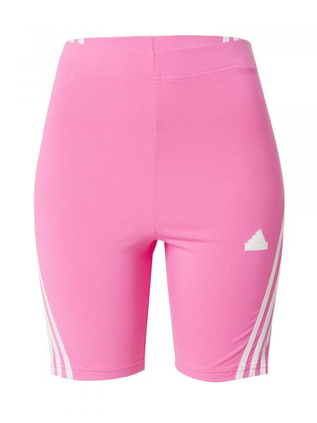 Тесни панталони slim на райета Adidas Sportswear розово