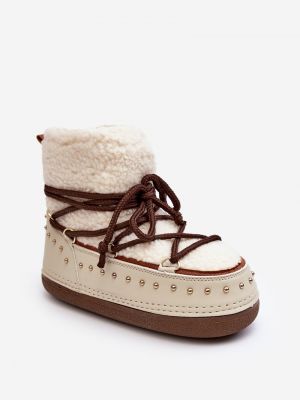 Зимни обувки за сняг с изолация Kesi бежово