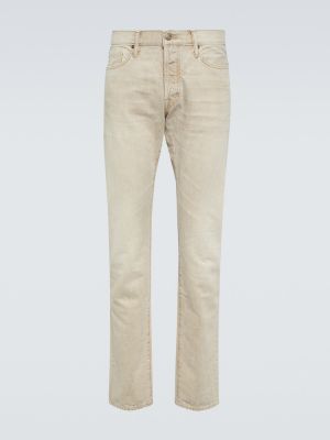 Jeans skinny slim fit Tom Ford beige