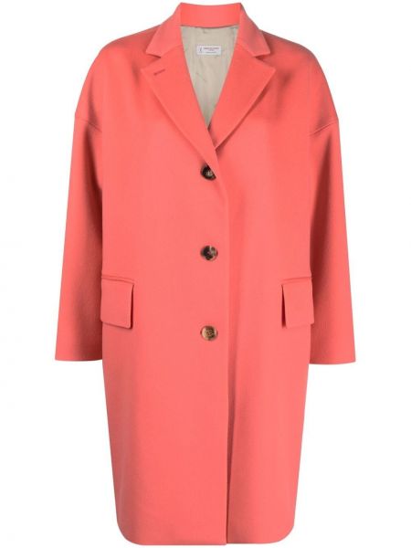 Μάλλινο παλτό Alberto Biani ροζ