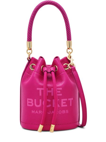 Kožená taška Marc Jacobs ružová