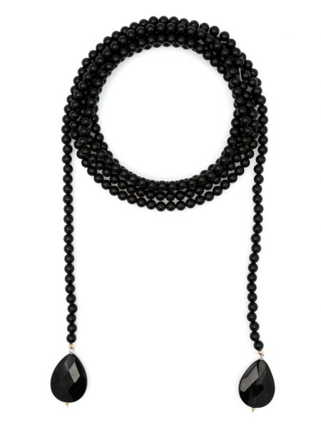 Collier avec perles Atu Body Couture noir
