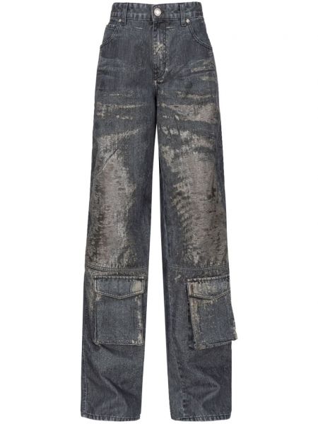 High waist jeans ausgestellt Pinko blau