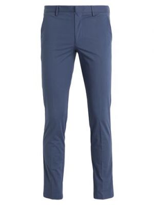 Pantalones de algodón Boss Hugo Boss azul