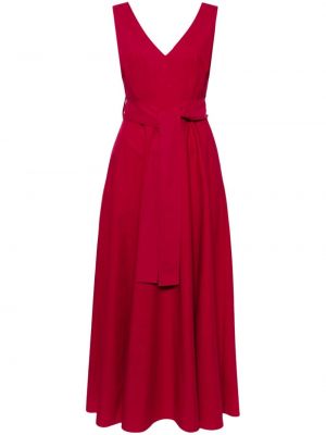 Βαμβακερή μάξι φόρεμα P.a.r.o.s.h. κόκκινο