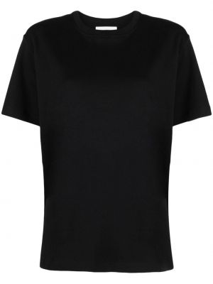 Bombažna majica z vezenjem Closed črna