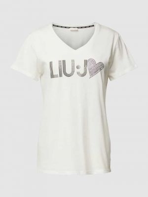 Koszulka z nadrukiem Liu Jo Sport biała