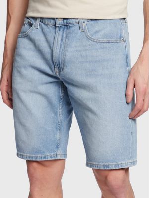Дънкови шорти Calvin Klein Jeans синьо