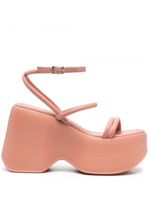 Sandály na klínovém podpatku Vic Matie růžové