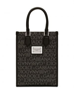 Raštuota medvilninė shopper rankinė Dolce & Gabbana