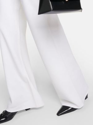 Pantaloni de lână cu croială lejeră Wardrobe.nyc alb