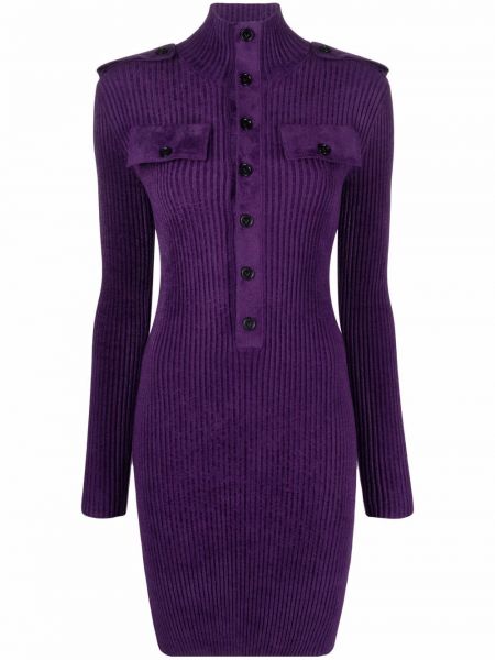 Mini vestido Bottega Veneta violeta