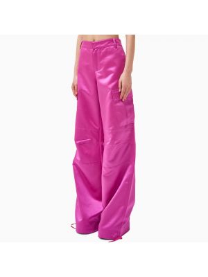 Pantalones cargo de cintura alta con estampado Andamane rosa