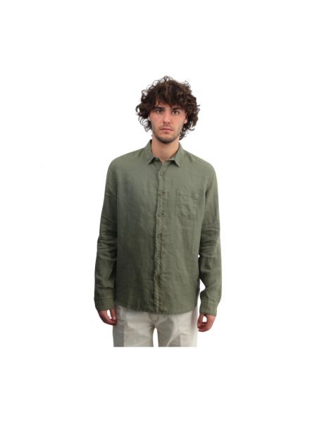 Koszula z długim rękawem 40weft zielona
