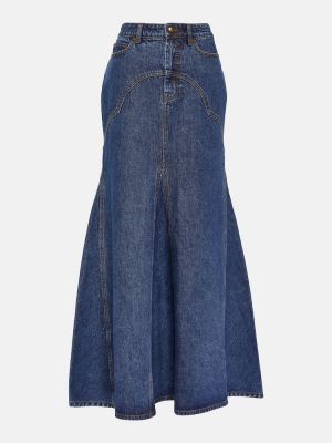 Spódnica jeansowa Zimmermann niebieska
