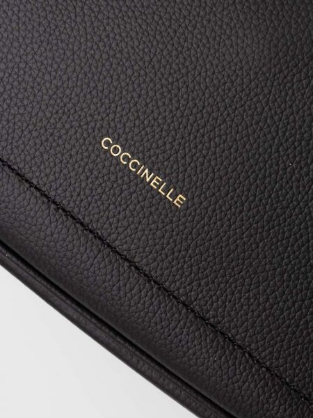 Bőr táska Coccinelle fekete