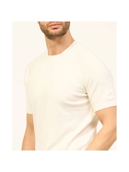 Camiseta de algodón manga corta Gran Sasso blanco