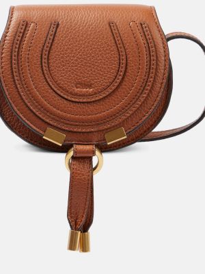 Кожаная сумка Chloã©, коричневая
