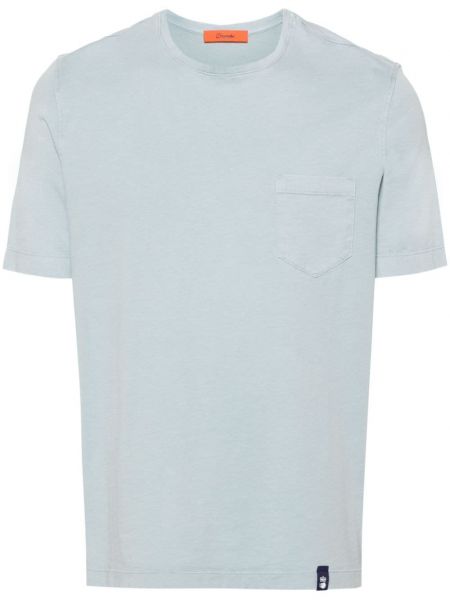 T-shirt aus baumwoll mit taschen Drumohr blau