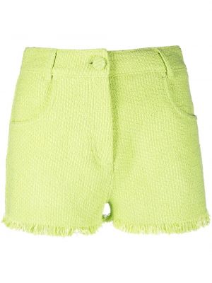 Pantalones cortos de tweed Msgm verde