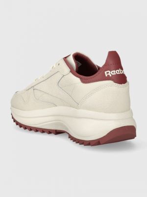 Bőr sneakers Reebok Classic Leather bézs
