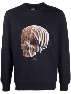 Trykt sweatshirt Ps Paul Smith blå