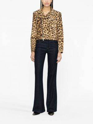 Jaka ar apdruku ar leoparda rakstu Ralph Lauren Collection brūns