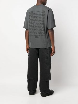 T-shirt aus baumwoll mit print 032c grau