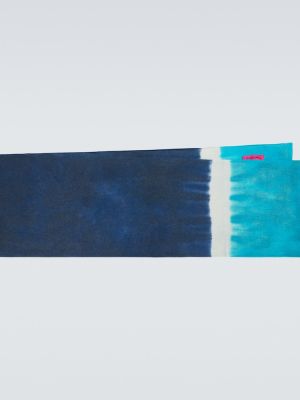 Кашмирен шал с tie-dye ефект The Elder Statesman синьо