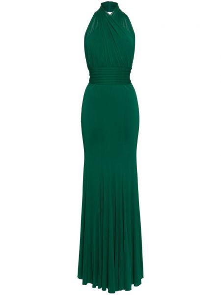 Φόρεμα ζέρσεϊ Herve L. Leroux πράσινο