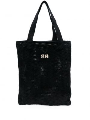 Плетени шопинг чанта Sonia Rykiel черно