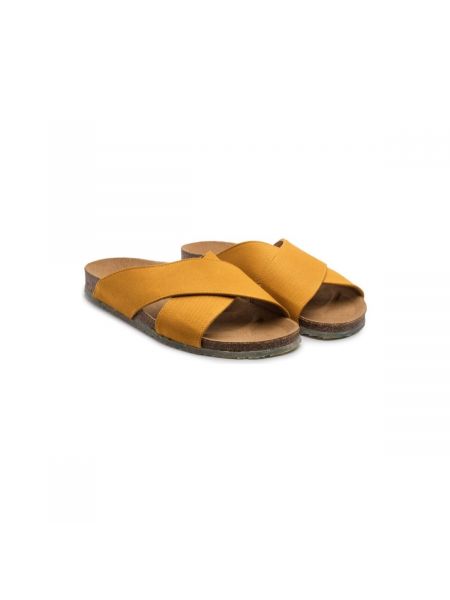 Lniane sandały Zouri żółte