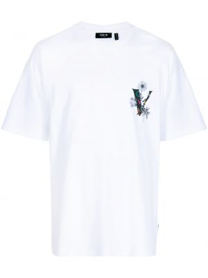 Βαμβακερή μπλούζα με σχέδιο Five Cm λευκό