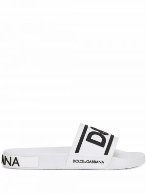 Chaussures de ville à imprimé Dolce & Gabbana blanc