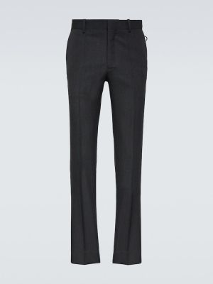 Pantaloni clasici cu talie joasă de lână slim fit Undercover gri