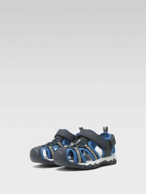 Kožené sandály z imitace kůže Action Boy modré