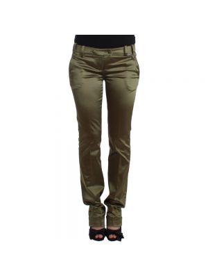 Spodnie slim fit John Galliano zielone