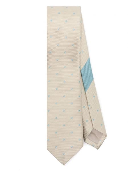 Bodkovaná hodvábna kravata Dries Van Noten