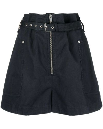 Pantalones cortos de cintura alta Isabel Marant étoile azul