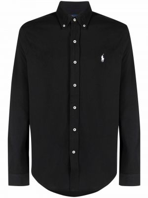 Skjorta med broderi Polo Ralph Lauren svart