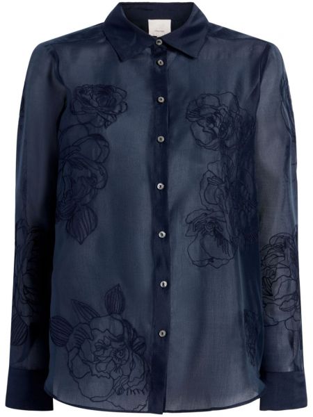 Chemise à fleurs Cinq A Sept bleu