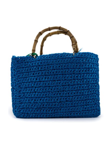 Shopper handtasche mit taschen Chica London blau