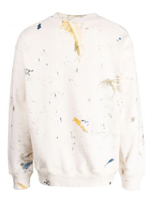 Sweatshirt mit stickerei aus baumwoll Domrebel weiß